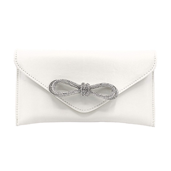 Rhinestone Bow Clutch - Picture 1 of 1